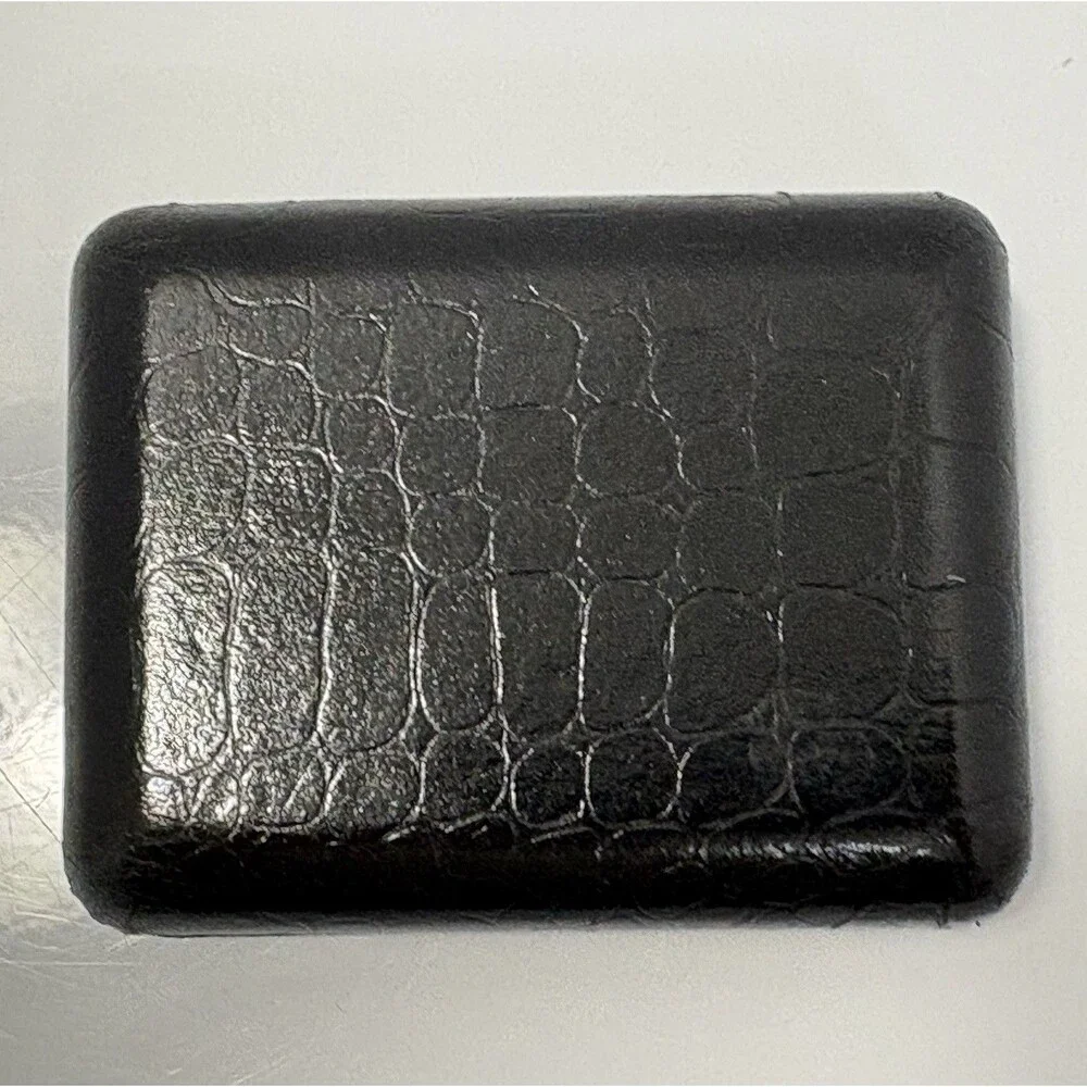Meeting Street Cuff Link Set Vintage Engravable Silver Tone Original Case Box